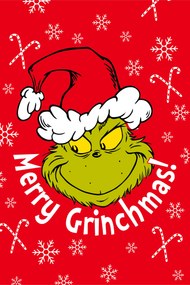 Jerry Fabrics Deka mikroflanel 100x150 cm - Grinch "Merry Grinchmas"