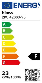 Nimco Čierne LED zrkadlo 800x600 - ZPC 42003-90