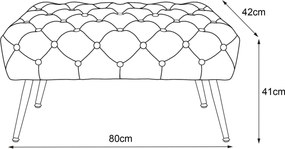 Taburet Madrid zelený