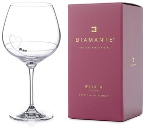 Diamante poháre na Gin Petit Heart so Swarovski kryštálmi 610 ml 1KS