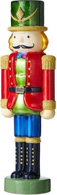 X-MAS LED Luskáčik sklenený 30 cm - červená