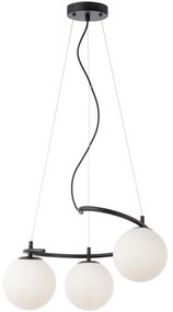 Redo 01-2716 - Luster na lanku VOLLEY 3xE14/28W/230V čierna