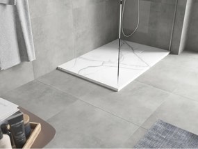 Mexen Hugo, obdĺžniková sprchová vanička SMC 100 x 80 cm, biely kameň, 42158010