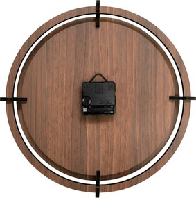 Drevené nástenné hodiny | Moderný dizajn a prírodný štý | SENTOP HDF0589-ORECH-WENGE