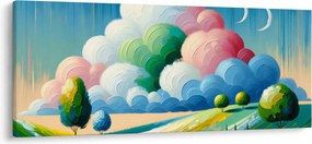 Obraz - Krajinka s mrakom (120x50 cm)
