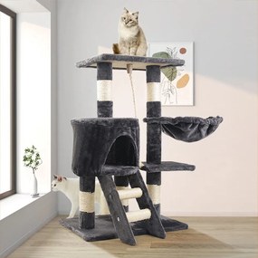 Kočičí škrabadlo Silaxo 75 cm tmavě šedé/bílé