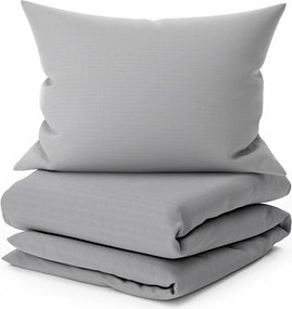 Krepové obliečky DENYX BLEND sivé, zips Rozmer obliečky: 70 x 90 cm | 140 x 200 cm
