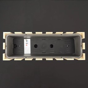 AMADEA Drevený obal na kvetináč, 62x21,5x18cm Český výrobok