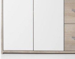 Komoda Drift, dub sonoma/biela