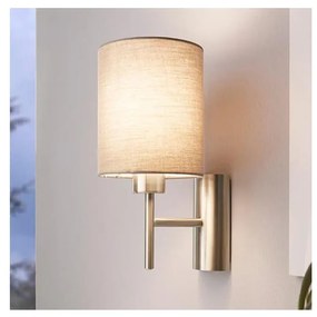 Eglo 94925 - Nástenné svietidlo PASTERI 1xE27/60W/230V taupe