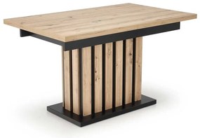 Jedálenský stôl Lamello 160 cm, dub artisan / čierna