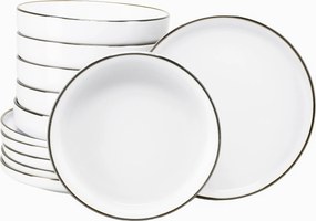 XXXLutz JEDÁLENSKÝ SERVIS Nordic Festive Weiss 12-dielne Creatable - Online Only bytové doplnky - 007768075804