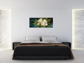 Obraz - Martin Johnson Heade, Giant Magnolias on a Blue Velvet Cloth, reprodukcia (120x50 cm)