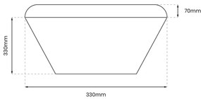 Stropné LED svietidlo NEMO, 1xLED 17W, (biely plast), G