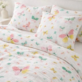 Mušelínové obliečky Butterfly Color  140x200cm+90x70cm TiaHome