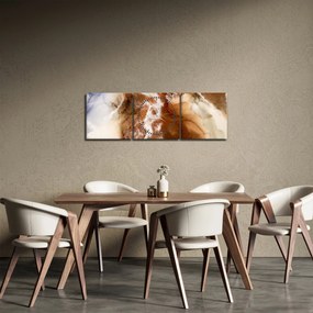 Obraz - Mramorová abstrakcia (s hodinami) (90x30 cm)
