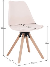 Kondela Štýlová otočná stolička, perlová, ETOSA 70837