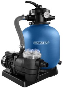 Piesková filtrácia k bazénu AQUA 9 960 l/h, modrá Monzana