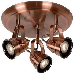 Lucide 77974/15/17 - LED bodové svietidlo CIGAL 3xGU10/5W/230V medená LC0860