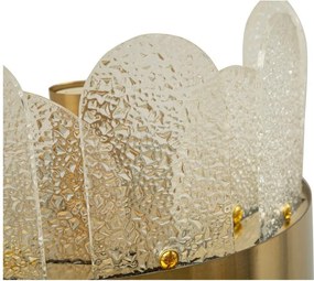 Sklenené nástenné svietidlo v zlatej farbe Gris – Mauro Ferretti