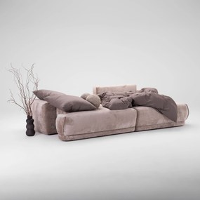 PROXIMA.store - Rohová sedačka plocha spania 138x215 - LATTE TYP ROHU: Pravý, SKUPINA LÁTOK: Skupina 1