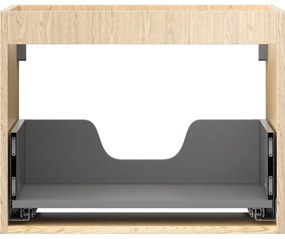 Mexen Box-A, závesná skrinka 60 cm, 1 zásuvka, dub, 91AX0-0600-470-1-81