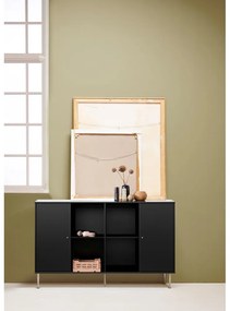 Čierny modulárny policový systém 136x69 cm Mistral Kubus - Hammel Furniture