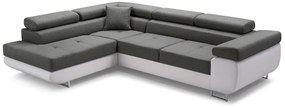 Rohová rozkladacia sedačka ALFA, 273x70/85x203, sioux 1115/lux 6, ľavý roh