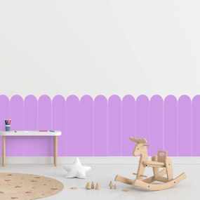 60x100cm Oblúk - Fialová farba - textilná nálepka na stenu Farba: Bledá, Veľkosť: 80 cm