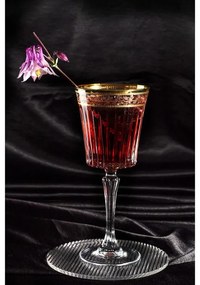 BOHEMIA PRESTIGE DORATO POHÁR NA VÍNO 300ML SADA 6 KS