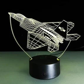 3Dmix 3DL-BSC011 – 3D LED nočná lampa - Stíhačka