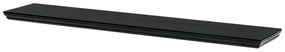 Nástenná polička P-026, matná čierna, 120 cm