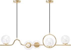 Toolight Toolight, stropné svietidlo 5xE27 APP1023-5CP, zlatá, OSW-05560