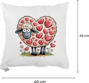 Dekoratívny vankúš Lovely Sheep 40x40 cm EMI