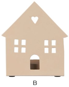 Ib Laursen Kovový svietnik na čajovú sviečku House Fasade B