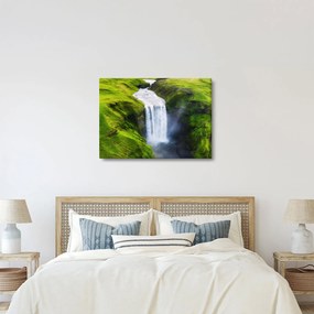 Obraz - Vodopád Skogafoss (70x50 cm)