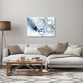 Sklenený obraz - Geometrická abstrakcia (70x50 cm)