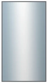 DANTIK - Zrkadlo v rámu, rozmer s rámom 50x90 cm z lišty Hliník platina (7003019)