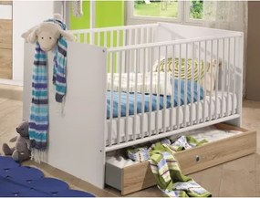 Detská baby postieľka Joker 70x140 cm, biela%