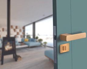 Kuchinox Tessera II, kľučka na dvere, zlatá matná, LAV-KMI_G00A