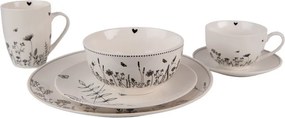 Porcelánová miska s kvetinami Flora And Fauna - Ø 14*7cm/ 500ml