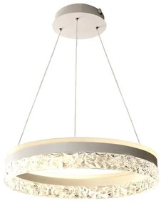 LED Stmievateľný luster na lanku LED/80W/230V 3000-6500K biela + diaľkové ovládanie