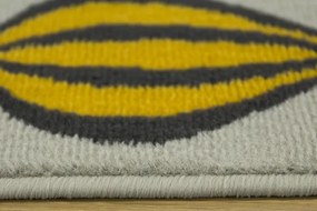 Detský koberec Kids 534433/89945 - Uličky pomedzi domčeky, sivý