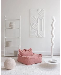 Ružový detský sedací vak z textílie buklé Chair – Wigiwama