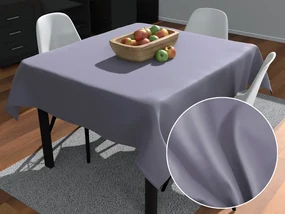 Biante Štvorcový bavlnený saténový obrus ST-016 Modrosivý 70x70 cm