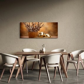 Obraz vajec a mačičiek (120x50 cm)