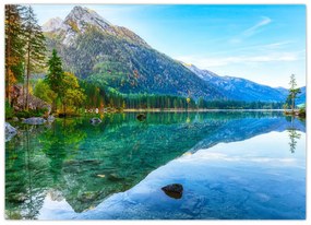 Obraz - Jazero Hintersee (70x50 cm)