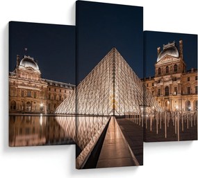 Obraz - Louvre v noci (90x60 cm)