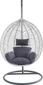 Závěsné houpací křeslo Houseland Mira L šedé