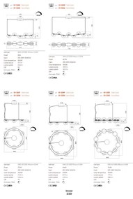 Redo 01-3247- LED Stmievateľný luster na lanku SINCLAIR LED/37,2W/230V CRI 93 IP21